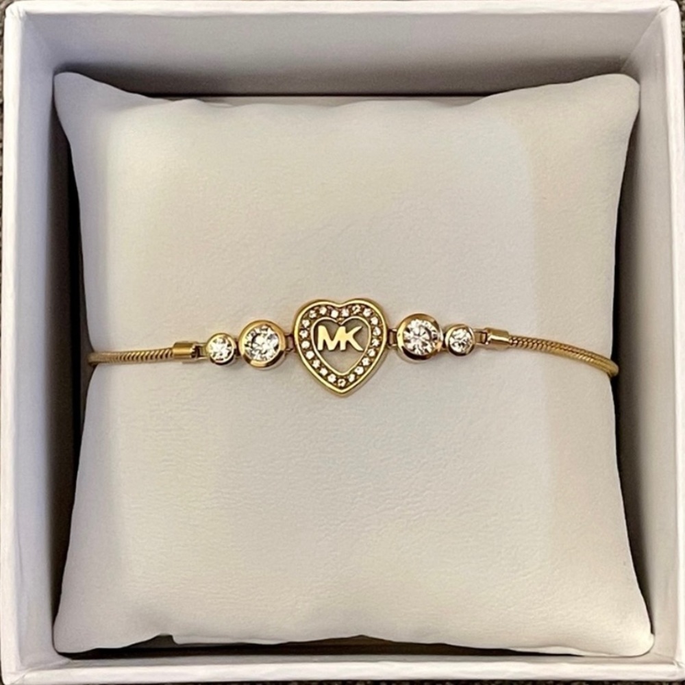 COPY - Michael Kors gold heart slider bracelet